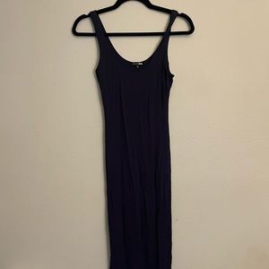Navy blue bodycon maxi dress